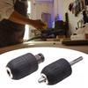Universal 3 Jaw Hand Tight Drill Chuck Adapter Converter for Power Wrench and Electric Drill Tool Plastic Construction