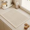 Tableware Drying Mat Soft Drain Pad Non-slip Super Absorbent Wear-resistant Coffee Machine Mat Kitchen Table Courtyard Decor