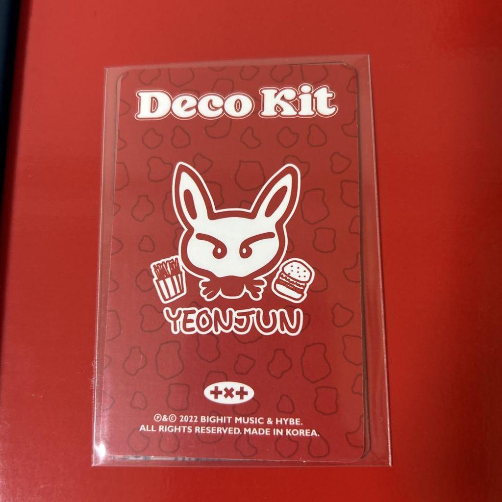 [USED] TXT Deco Kit 2022 2023 Set Yeonjun Trading Card