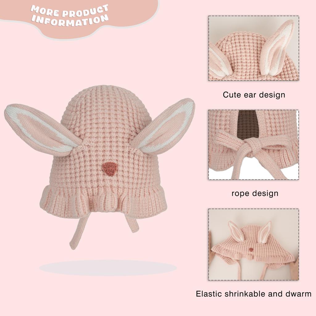 Ready to Ship Cute Funny Cotton Handmade Hat Kids Fall Winter Cartoon Woolen Hat Personality Knitted Pullover Hat