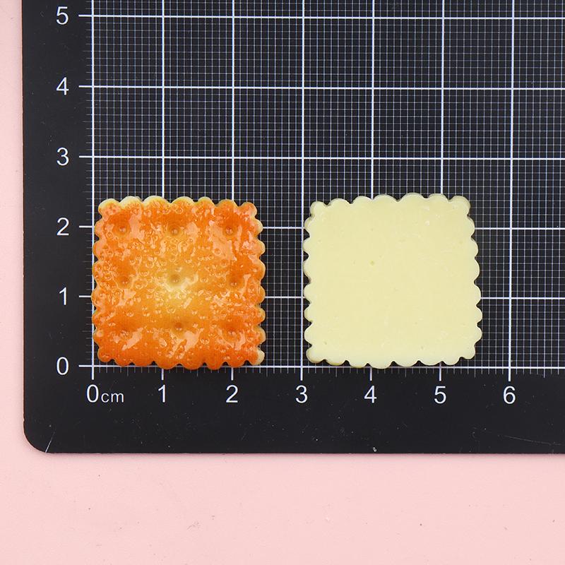 10/100pcs Kawaii Cookie Simulation Food Art Supply Flatback Cabochon DIY Dollhouse Craft Decoration Miniatures
