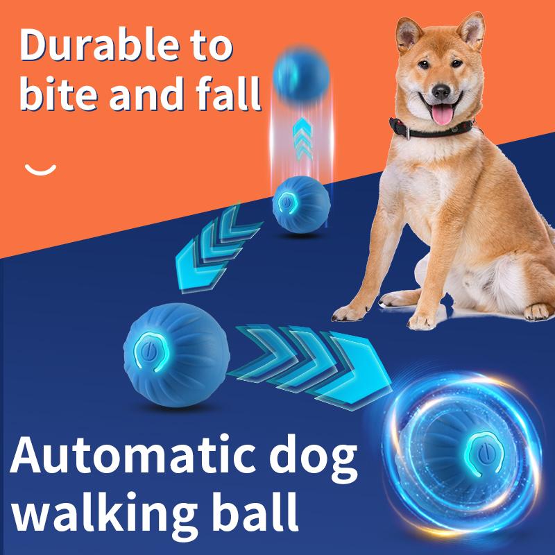 New Smart Dog Toy Ball Electronic Interactive Pet Toy Mobile Ball USB Automatic Mobile Jumping Dog Cat Toy Products