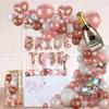 Braut zu sein Roségold Junggesellinnenparty Deko Set Brautparty Brautparty Deko