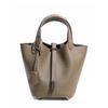 Bag Women's High-quality New Leather Vegetable Basket First Layer Cowhide Niche High-end Exquisite Portable Bucket Bag