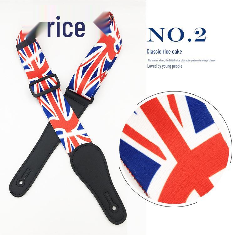 Ethnic Style Widened Polyester Guitar Strap for Electric Guitars
