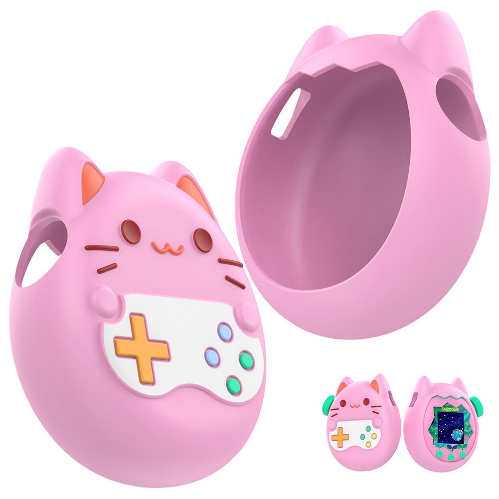 Non-Slip Carrying Case for Tamagotchi Paradise Liquid Silicone Cute Protective Cover Games Console Soft Cover Fall Resistant