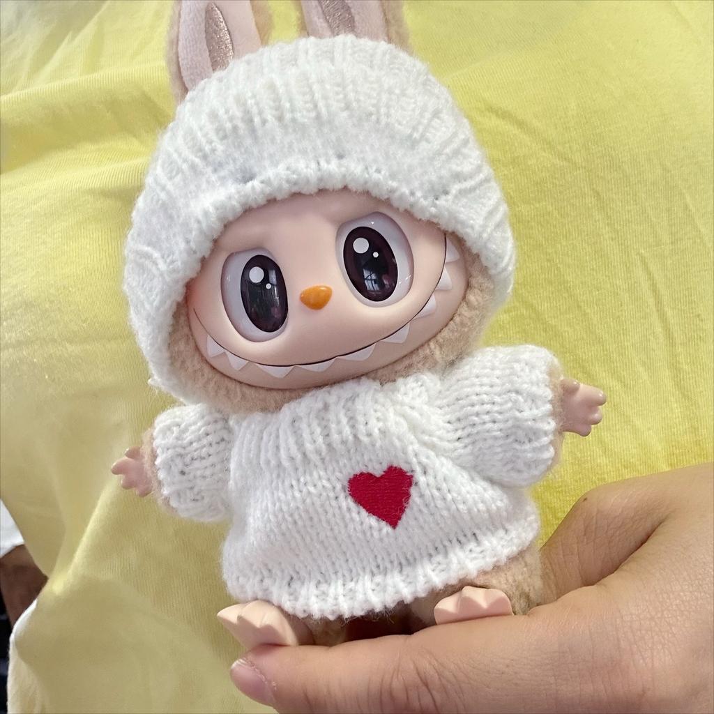 For 17cm Labubu Plush Clothing Doll Exquisite Skirt- Adorable Retro Skirt Set for DIY Clothes Accessories Gift