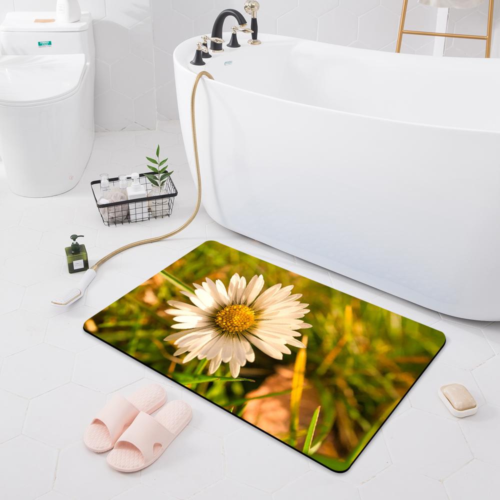 Bathroom Absorbent Non-slip Mat Door Mat Toilet Floor Shower Room Bathtub Rug Modern Kitchen Rug