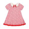 French Cat Pink Heart Flower Collar Dress Q52dao080p1