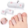 5 Pair Silicone Toe Tubes Sleeves Protector Cushions Finger Toe Separator for Comfort Relief