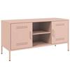 VidaXL TV Stand Pink 100.5x39x50.5 Cm Steel, TV Stand, TV Sideboard, Multimedia Cabinet, TV Bench, Hi-fi Cabinet, Center of 842989