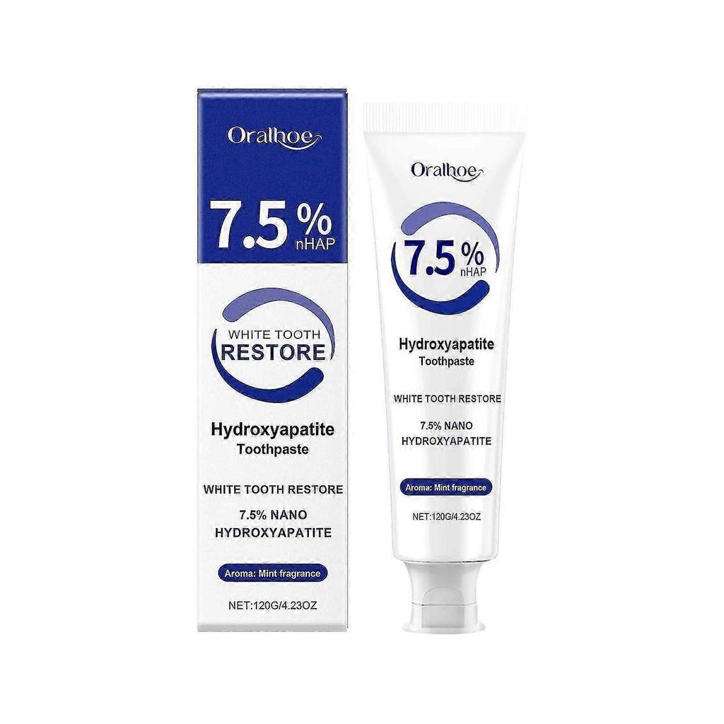Hydroxyapatite Toothpaste for Advanced Enamel Protection, Gentle and Effective Formula, Fluoride-Free Mint Toothpaste for Sensitive Teeth