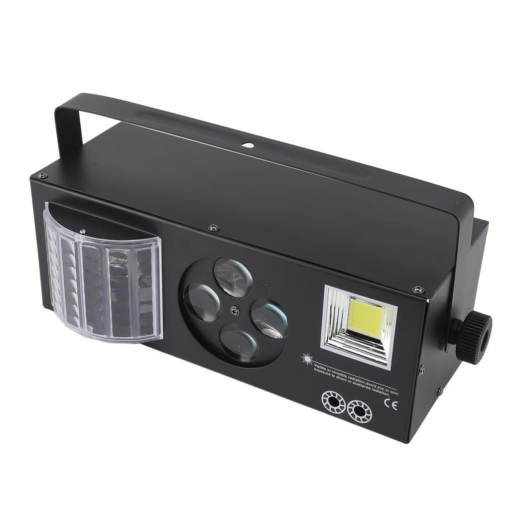 4 IN 1 DJ Lights Sound Activated DMX Control RGBW GOBO Pattern Beam Strobe Party Light for Party Wed