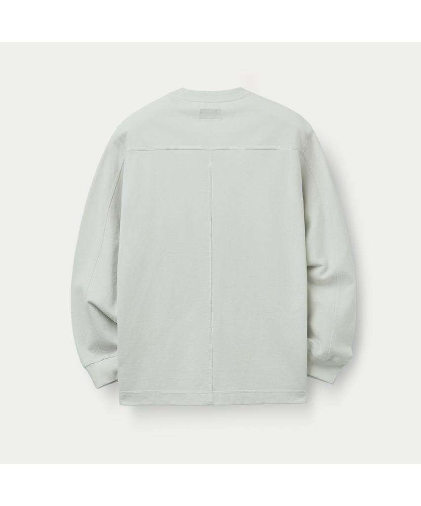 Silijeu Cotton Round Long Sleeve T-Shirt Satas26211Gyl