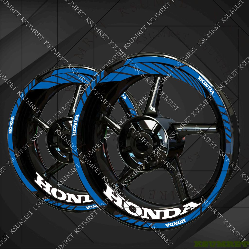 Reflective For Honda Wheel Sticker Motorycle Rim Decal Set OC3