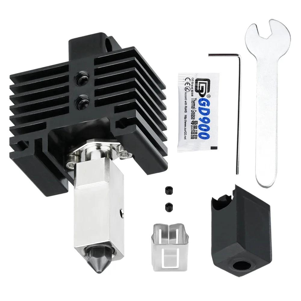 Für Bambu Lab Hotend Upgrade TZ 2.0 Version Bi-Metall Passend für Bamboo X1 X1C X1E P1P P1S Hotend Thermistor Messing Kupfer Harte Düsen