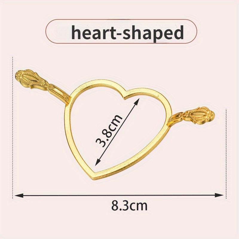 2PCS Lacquer Wax Mold Hardware Pattern Circle Mold Lacquer Seal Stamping and Shaping Device Metal Wax Sealing Mold