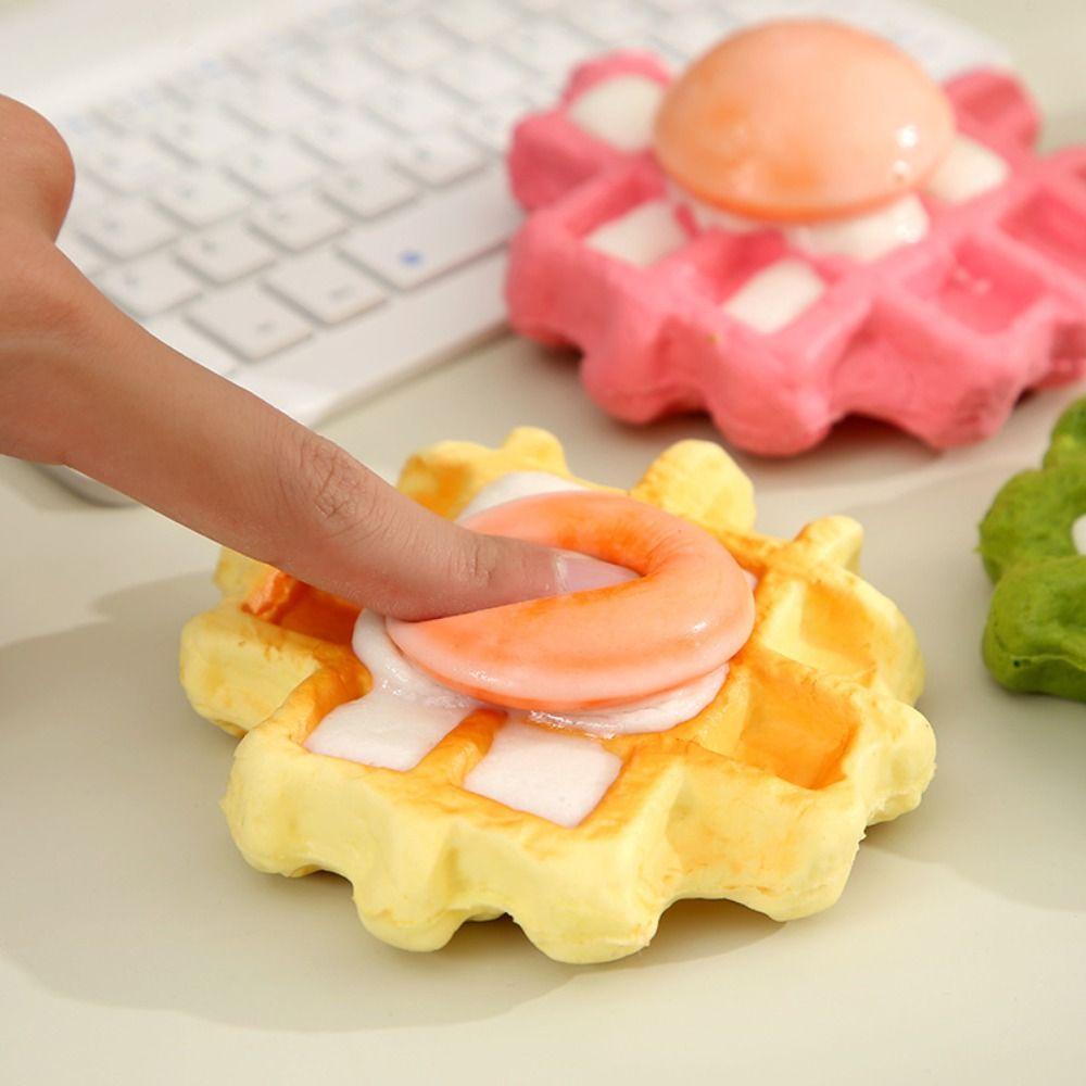 Hand Relax Simulation Bread Squeeze Toy Food Shape Sensory Fidget Toy Kids Adults