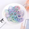 100pcs/lot 3CM Hair Accessories Girls Rubber Bands Scrunchy Elastic Hair Bands Kids Baby Headband Decorations Ties Gum for Hair