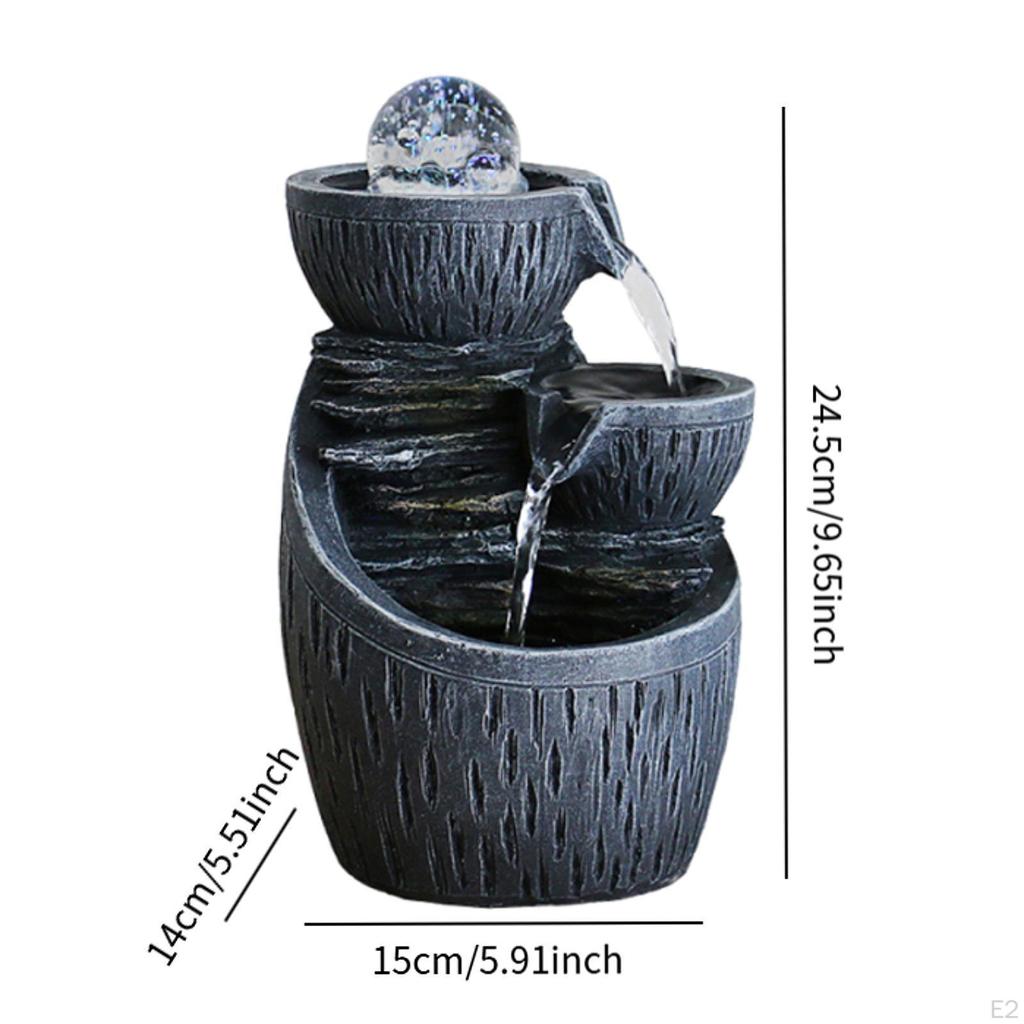 Tischbrunnen Innenwasserfall Landschaft Einweihung Schreibtisch Fließendes Ornament Kunstfelsen