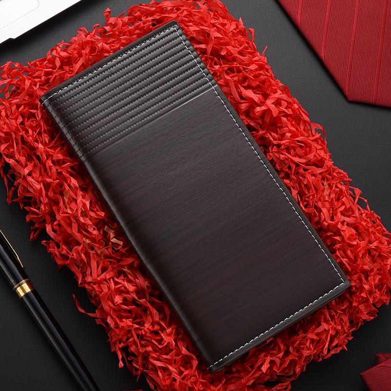 

Men s Wallet Long Multi-Card Wallet Card Bag Men s Blue Simple Ultra-thin Soft Leather Large Banknote Wallet темно-коричневого