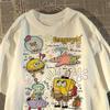 SpongeBob SquarePants T-shirt Women Men Casual Cotton Short Sleeve Loose Oversized Y2k Harajuku Hip Hop Streetwear Female Male Clothing