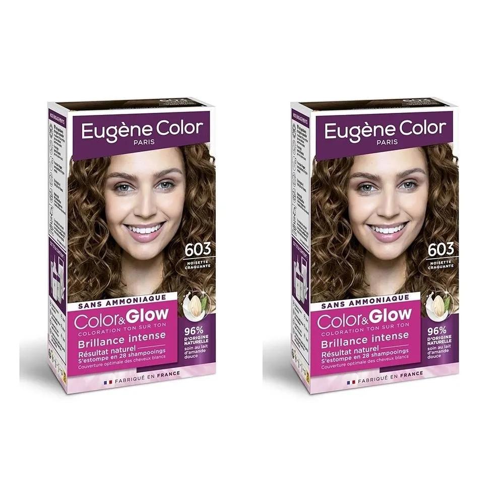 EUGENE Color & Glow 2 шт. 603 Лесной орех Окрашивание волос 603 Лесной орех Хрустящий Color&Glow EUGENE COLOR