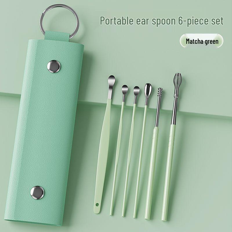 Portable Candy Color Nail Clipper & Manicure Set with Ear Pick