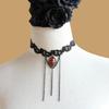 Exaggerated Black Lace Wedding Necklace Collar JL-11-0