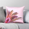 Fiesta Palms Candy Pink Vierkante Kussensloop Polyester Linnen Fluweel Creatieve Rits Decor Kussenhoes Bank Kussenhoes
