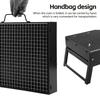 Portable BBQ Grill Stainless Steel Charcoal Grill Outdoor Cooking Tool Kit Camping Picnic Beach BBQ Lightweight Compact Travel