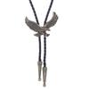 Relief Eagle Buckle Decors Bolo Tie for Men Women Bridegroom Wedding Necklace Western Cowboy Necktie Bolo Tie for Shirt