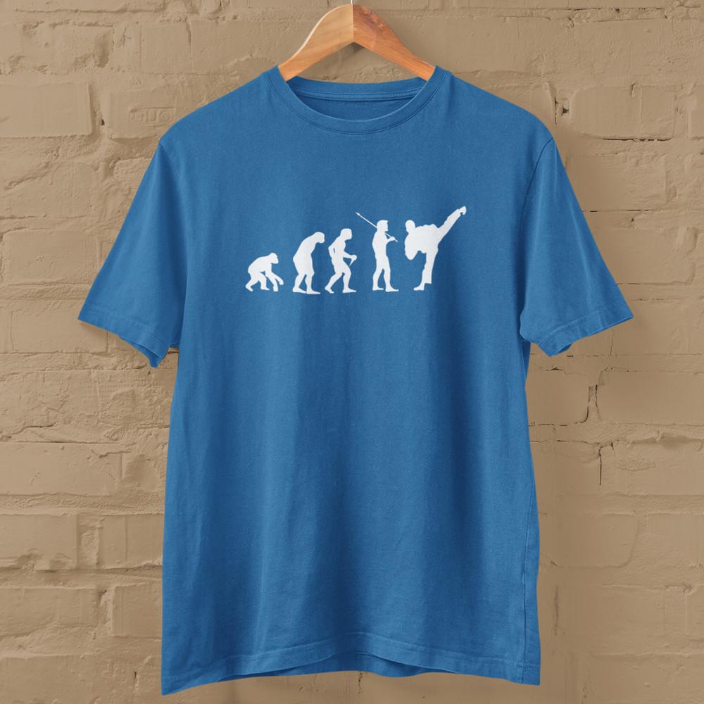 EVOLUTION OF KARATE - T-SHIRT (Martial Arts Kick Boxing Kung Fu Fitness Gift) Unisex T-Shirt S