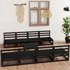 VidaXL Garden Lounge 9 Pcs Outdoor Furniture Set Garden Furniture Patio Furniture Black 3075358