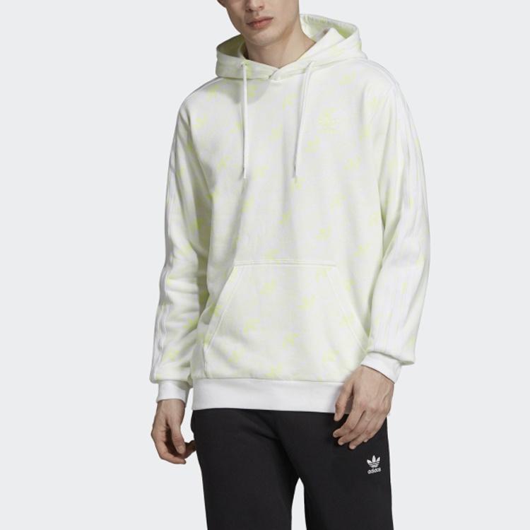 adidas Originals Mono Hoodle Hooded Sports Pullover White Men's ED7050