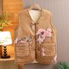 Women's New Chinese Style Embroidered Fleece Vest