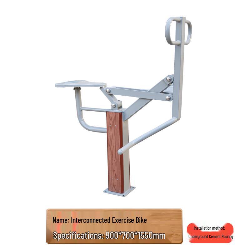 Outdoor Plastic Wood Fitness Equipment - 8-Piece Set