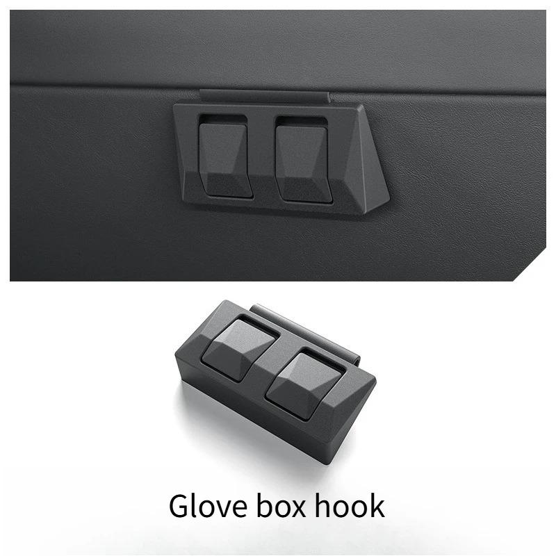 For Tesla Model 3 Highland Model Y Juniper Model YL 2026 Hidden Folding Seat Hook ABS Car Backrest Hook Glove Box Storage Hooks