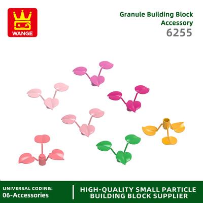 Ungiftig 80 Stück/Los 6255 Blumenstiel 1x1x2/3 Mit 3 Großen Blättern Steine Moc Farbige Zubehörteile Kompatibel Mit Ziegel Kinder Spielzeug