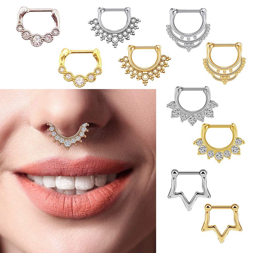 thumbnail image 2 of Jstyle 5 Pcs A Set 316L Stainless Steel Septum 2 of 9