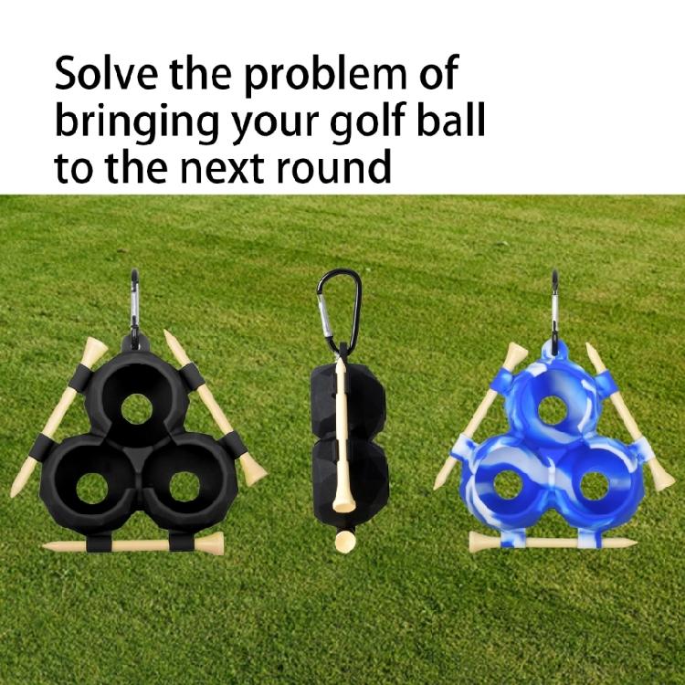 Kleiner Golfball-Träger Golfball-Spender mit Karabinerhaken Einfache Befestigung am Bag Einzigartiges Golfzubehör