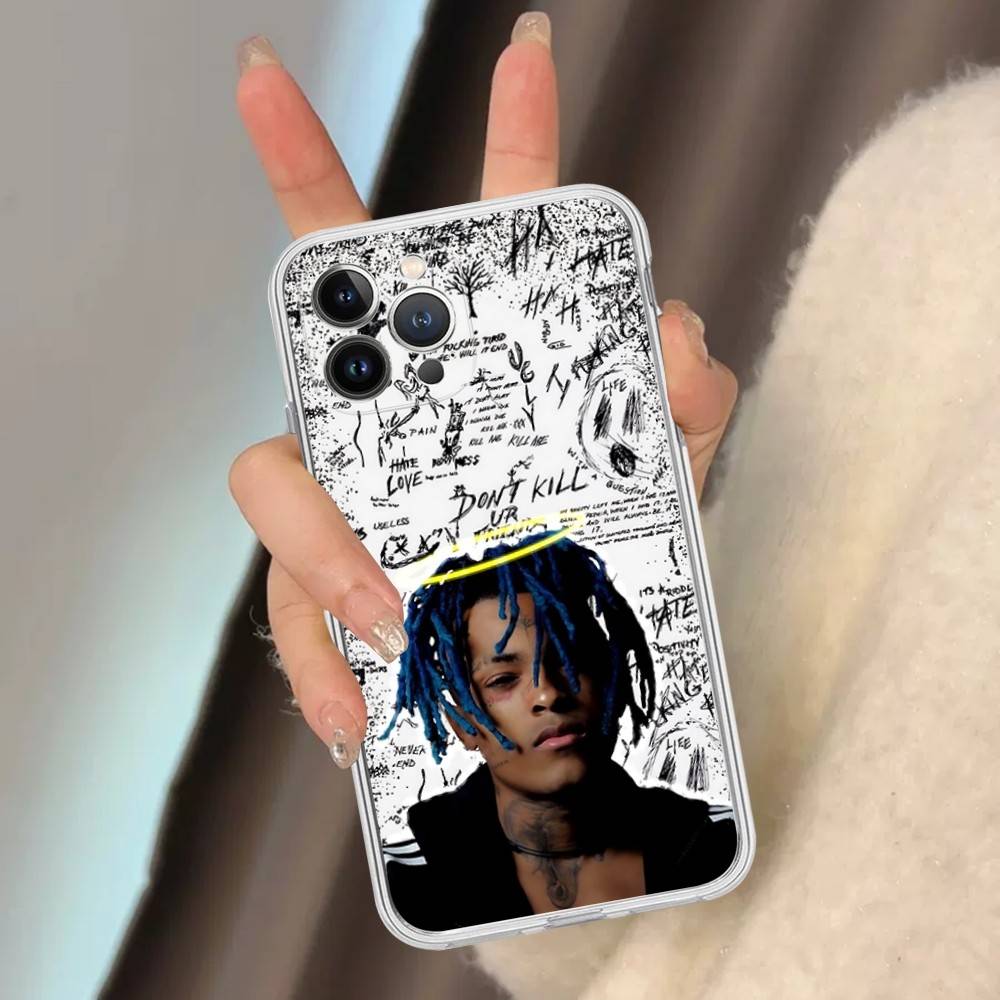 Rapper X-XXXTentacionS For IPhone 11 12 13 14 15 16 17 Pro Max Plus 13 Mini Silicone Soft Transparent Back