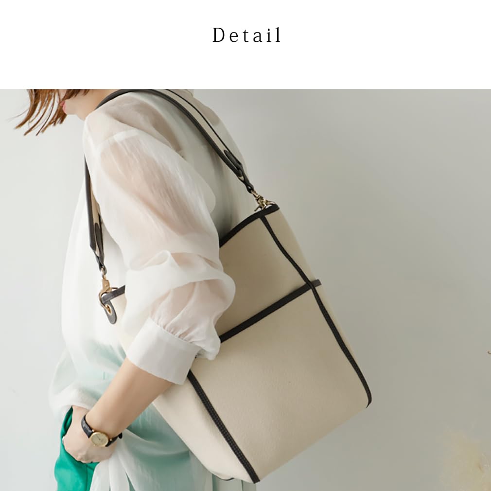 Gratante 24oz Canvas Shoulder Bag for Perfect for or with a Thick Shoulder Tote Large Lined with Women, Bucket-Style, Commuting, School, Work, Strap,