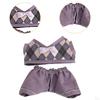 2 Pieces Doll Clothes Adorable Kids Gift Dress Up Comfortable Costumes Clothing Stuffed Animals
