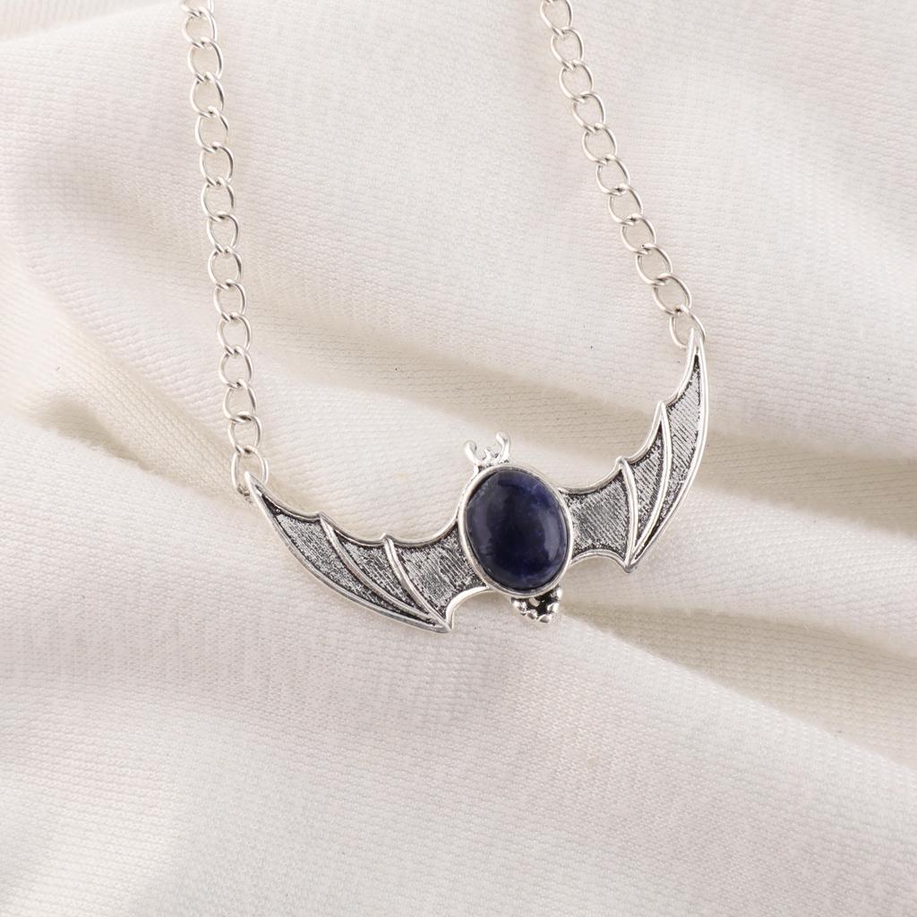 Sodalite Handmade Gemstone Pendant, 925 Solid Sterling Silver Pendant Antique Jewelry, Pendant For Engagement Gift