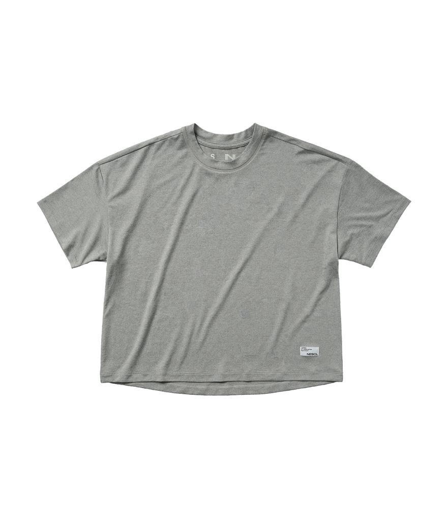Negeotibeuseupeulliskeulleob (W) Claudia Solid Crop T-Shirt (Grey)