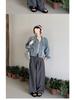 2023 Autumn Women's Frayed Loose Denim Jacket