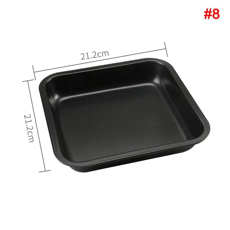 Thickened Baking Pan Non-Stick Square Cake Baking Pan Carbon Steel Tray Pie Pizza Bread Cake Mold Bakeware Tools
