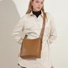 Bag women's new high-end simple commuter cowhide messenger bag large-capacity leather shoulder bucket bag women
