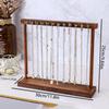 Walnut Solid Wood Necklace & Bracelet Display Stand for Jewelry & Sweater Storage